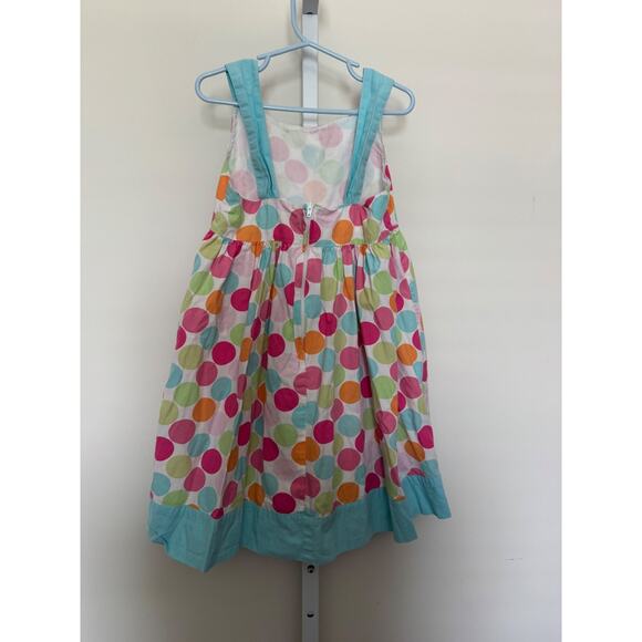 Girls Gymboree Cotton Sun Dress Size 7 Colorful 2010 Polka Dots EUC - Picture 4 of 5